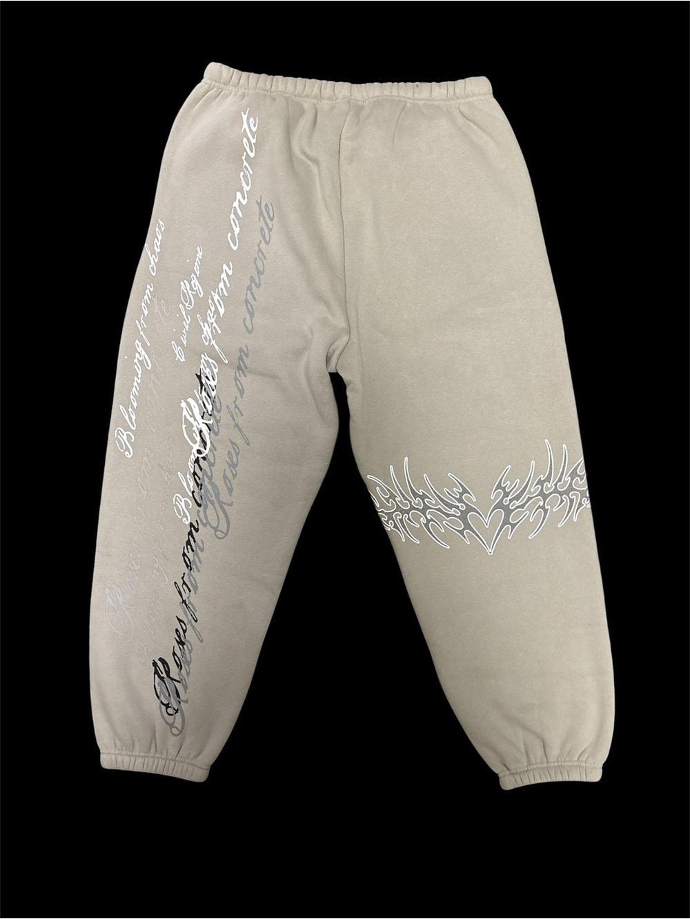 Civil Regime No Mercy Ash Gray Sweatpants Joggers Size: Large NWT oversized - Picture 2 of 8